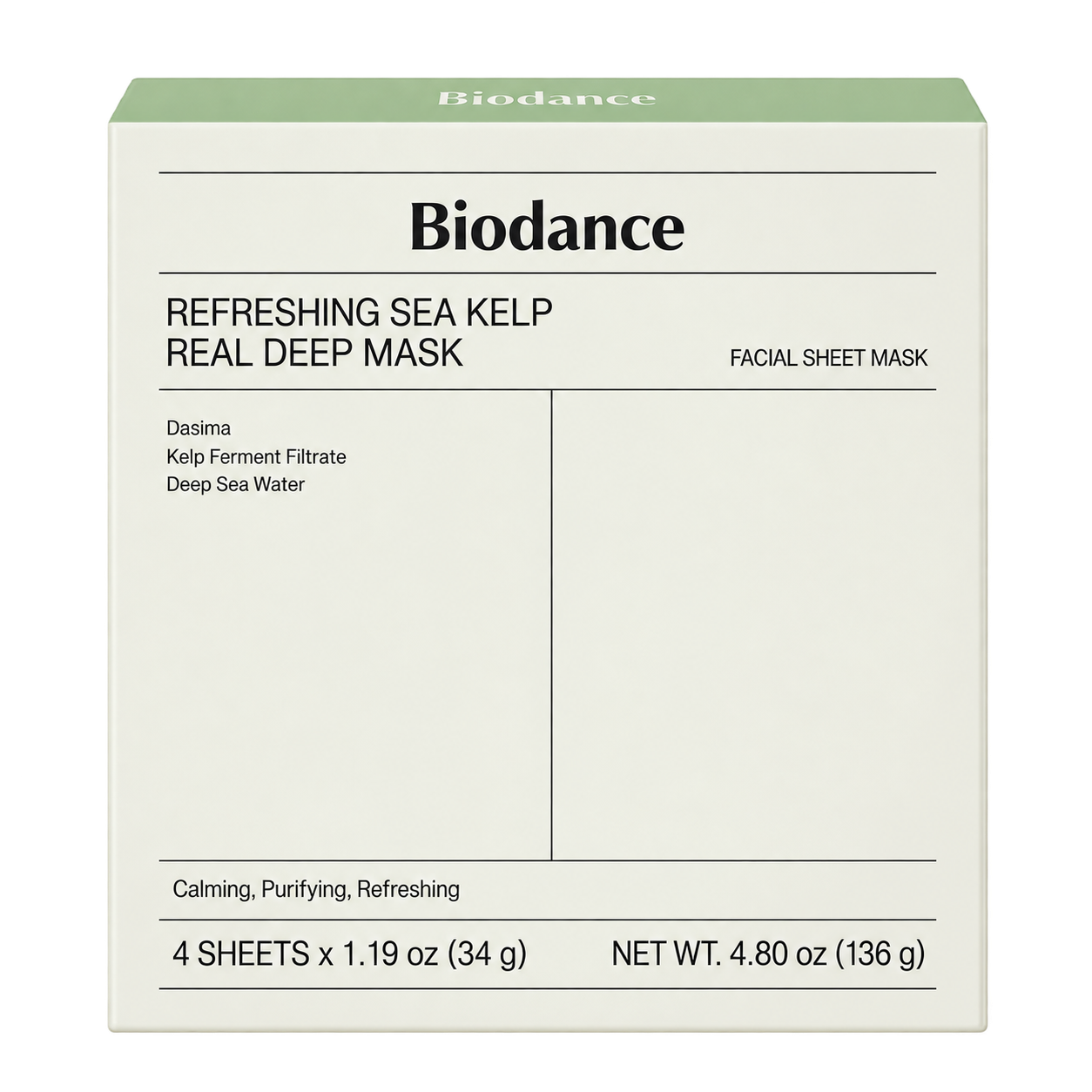 Refreshing Sea Kelp Real Deep Mask Set